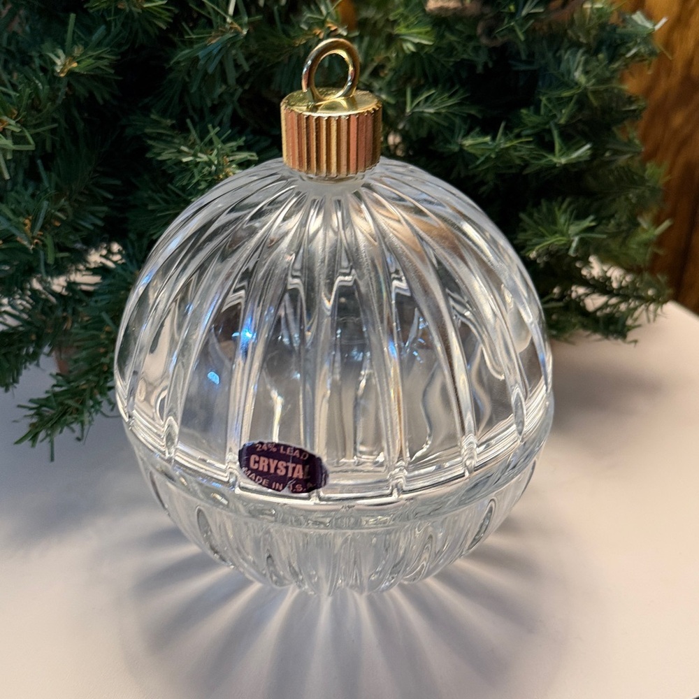Candy Dish 24% Lead crystal made in USA